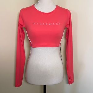 Ryderwear Watermelon Glow Long Sleeve Crop Top (NWT)